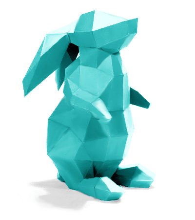 Lapin attentif